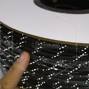 black reflective UHMWPE rope